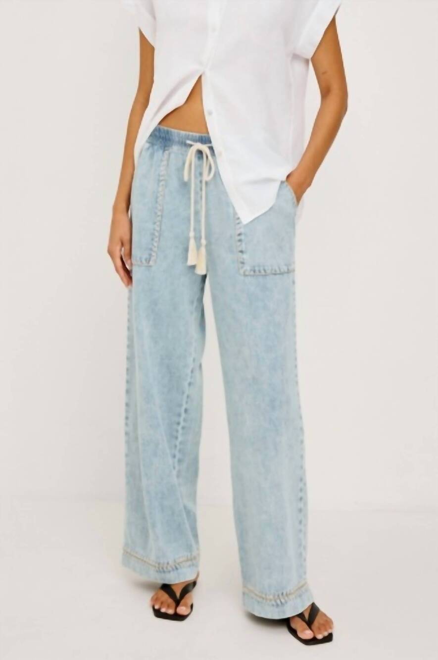NEW RAILS campo pants in bleached indigo